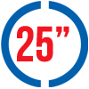 25"