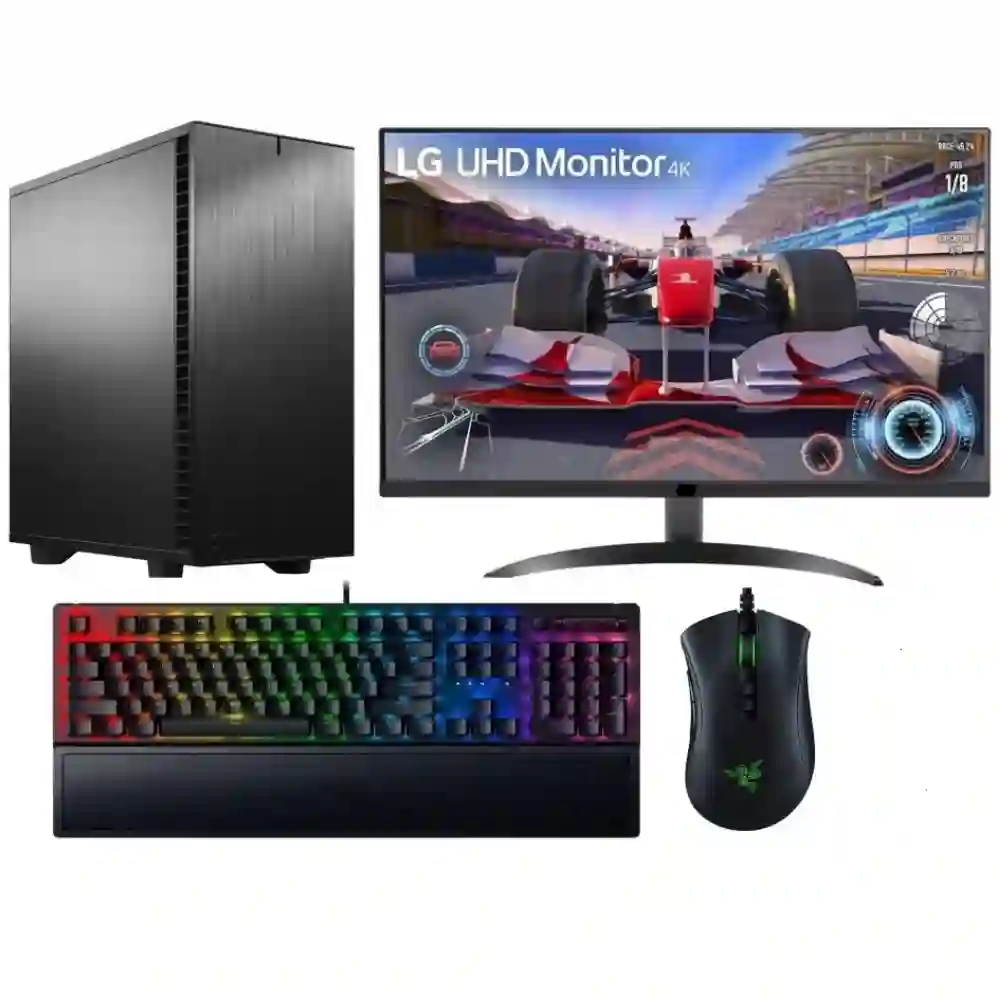 PC zostava AMD Ryzen 9 7900 12-Core + vodné chladenie | DDR5 RAM 64GB | SSD 1TB | HDD 4TB | ASUS PRIME GeForce RTX 5070 OC 12GB | WiFi + Bluetooth | 32" LCD LG 4K | WIN 11 Pro | SET PRO