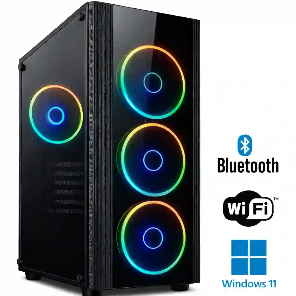 PC zostava AMD Ryzen 5 8500G 6-Core | DDR5 RAM 32GB | SSD 1000GB | Gigabyte Radeon RX 7600 GAMING 8GB | WiFi + Bluetooth | 27" LCD Samsung 100Hz prehnutý | Hráčsky set | WIN 11 Pro