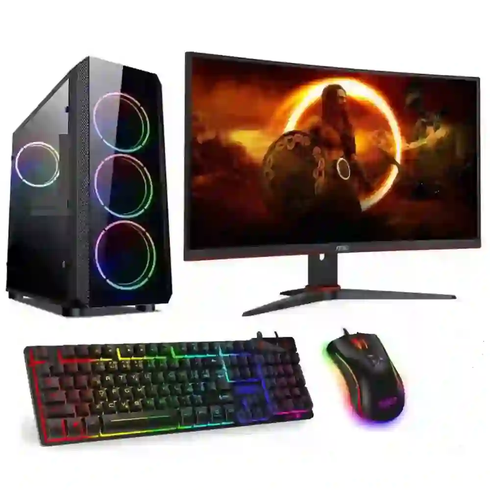 PC zostava AMD Ryzen 7 5700 + vodné chladenie | DDR4 RAM 32GB | SSD 1000GB | Nvidia GeForce RTX 3050 | WiFi + Bluetooth | 27" LCD monitor ACER Nitro Gaming | Hráčsky SET | Windows 11 PRO
