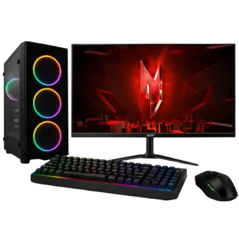 PC zostava AMD Ryzen 3 3200G Quad Core | DDR4 RAM 8GB | SSD 500GB | MSI Nvidia Geforce GT 1030 4GB | WiFi + Bluetooth | 27" LCD monitor ACER Nitro Gaming | SET | Windows 11 Pro