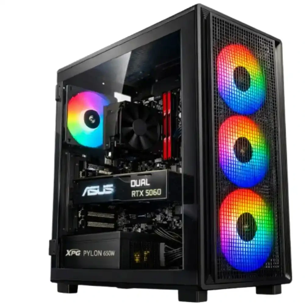 Počítač AMD Ryzen 5 5500 Hexa Core | DDR4 RAM 16GB | SSD 1TB | ASUS DUAL Geforce RTX 5060 8GB | WiFi + Bluetooth | Windows 11 PRO