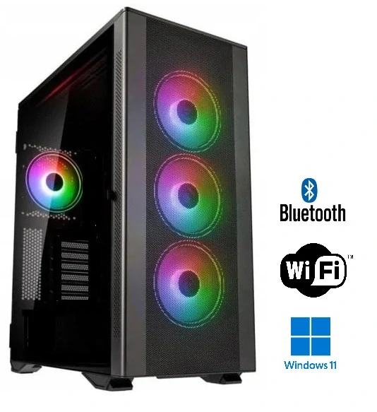 EQSystem – herný počítač s AMD Ryzen 3, Radeon RX Vega 8, RGB osvetlením a Windows 11