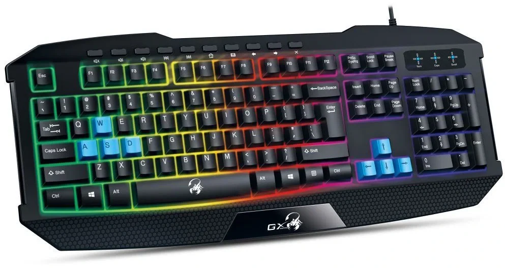 GENIUS KB-215, Herná klávesnica, USB, RGB