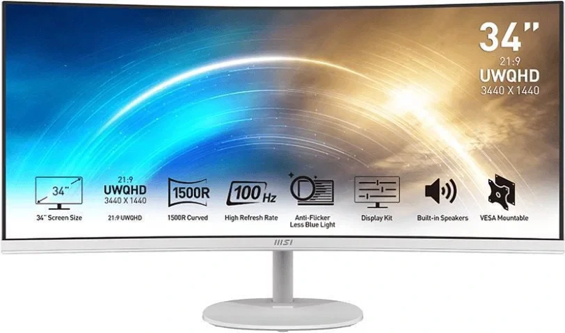 PC zostava AMD Ryzen 7 7800X3D Octo Core + vodné chladenie | DDR5 RAM 64GB | Gigabyte GeForce RTX 5070 EAGLE OC ICE 12GB | SSD 1TB | WiFi + Bluetooth | 34"LCD MSI PRO MP341CQW 4K zakrivený | SET | Windows 11 Pro