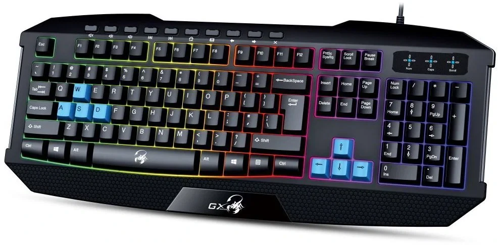 GENIUS KB-215, Herná klávesnica, USB, RGB