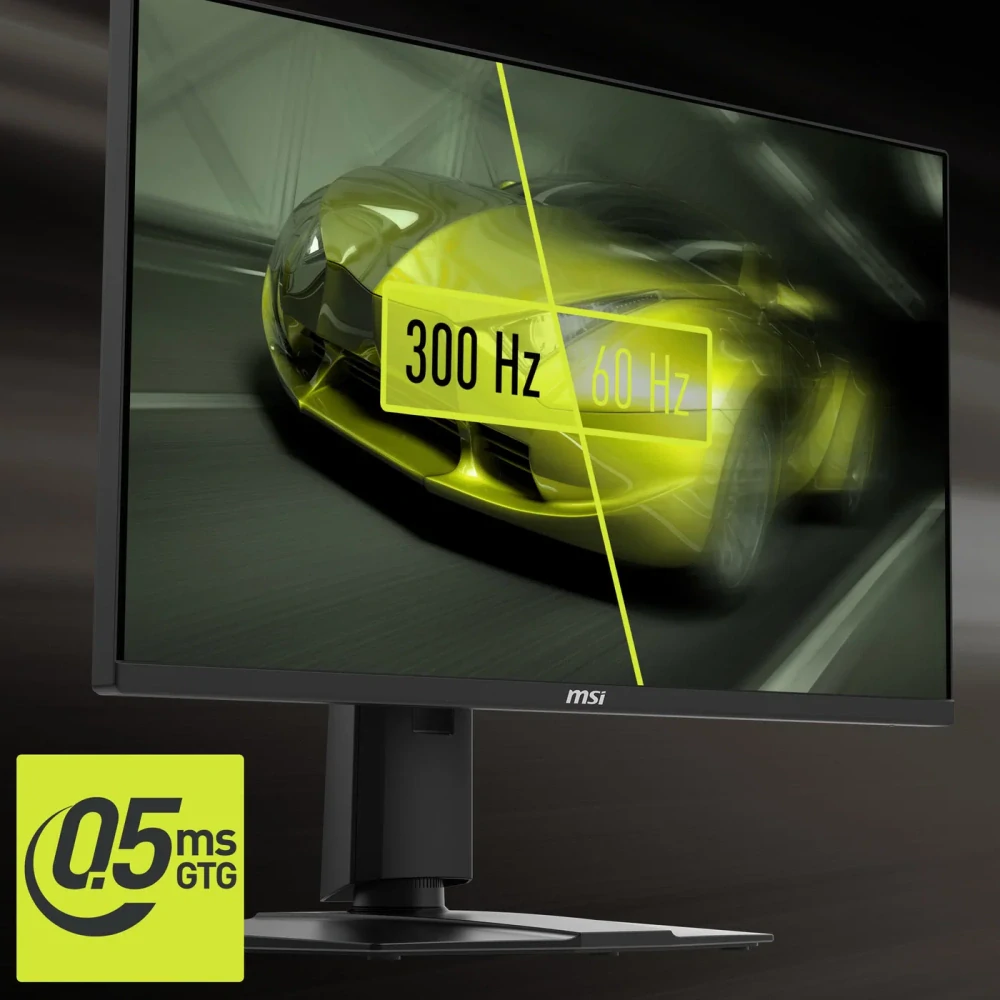 24.5" MSI MAG 255PXF, Rapid IPS, Full HD 1920×1080, 300 Hz,0,5 ms, black