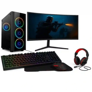 PC zostava AMD Ryzen 5 8500G 6-Core | DDR5 RAM 32GB | SSD 1000GB | Gigabyte Radeon RX 7600 GAMING 8GB | WiFi + Bluetooth | 27" LCD Samsung 100Hz prehnutý | Hráčsky set | WIN 11 Pro