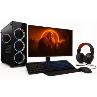 PC zostava Intel Core i3-14100F Quad Core | DDR4 RAM 16GB | SSD 1000GB | Gigabyte GeForce RTX 3050 WindForce OC 6GB Gaming | WiFi + Bluetooth | 24" LCD monitor ACER Nitro | Hráčsky SET | WIN 11 Pro