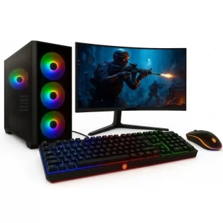 PC zostava Intel Core i5-14400F 10-Core | RAM 32GB | SSD 1TB | HDD 4TB | Gigabyte GeForce RTX 5050 WINDFORCE OC 8GB | WiFi + Bluetooth | 27" LCD Gigabyte Quad HD 180Hz prehnutý | Windows 11 Pro