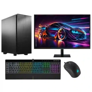 PC zostava Intel Core i5-14600KF 14-Core + vodné chladenie | DDR5 RAM 64GB | SSD 1TB | HDD 4TB | Gigabyte GeForce RTX 5070 WINDFORCE OC 12GB | WiFi + Bluetooth | 32" LCD monitor Samsung 4K | Game Set | Windows 11 Pro