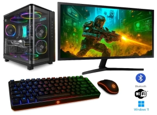 PC zostava Intel Core i5-14600KF 14-Core + vodné chladenie | DDR5 RAM 64GB | SSD 1024GB | Gigabyte GeForce RTX 5060 Ti 8GB | WiFi + Bluetooth | 32" LCD Samsung 4K | Game SET | Windows 11 Pro