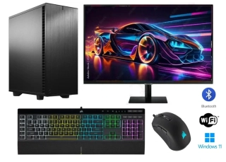PC zostava Intel Core i5-14600KF 14-Core + vodné chladenie | DDR5 RAM 64GB | SSD 1TB | HDD 4TB | Gigabyte GeForce RTX 5070 WINDFORCE OC 12GB | WiFi + Bluetooth | 32" LCD monitor Samsung 4K | Game Set | Windows 11 Pro