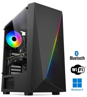 Počítač AMD Ryzen 3 4100 Quad Core | DDR4 RAM 8GB | SSD 500GB | Gigabyte Geforce GT 1030 2GB | WiFi + Bluetooth | SET | Windows 11 PRO