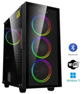 Počítač AMD Ryzen 5 5500 6-Core | DDR4 RAM 8GB | SSD 256GB | HDD 1000GB | Nvidia MSI Geforce GT 1030 4GB | WiFi + Bluetooth | Windows 11 Pro