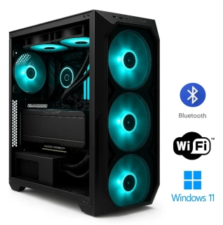 Počítač AMD Ryzen 7 5800X + vodné chladenie | DDR4 RAM 64GB | SSD 1TB | ASUS DUAL Radeon RX 9060 XT OC 16GB | WiFi + Bluetooth | Windows 11 Pro