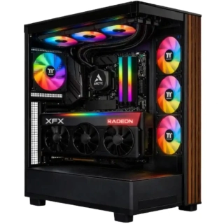 Počítač AMD Ryzen 7 9800X3D Octo Core + vodné chladenie | DDR5 RAM 32GB | SSD 2TB | XFX Mercury AMD Radeon RX 9070 XT OC 16GB Gaming Edition | WiFi + Bluetooth | Windows 11 Pro