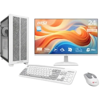 PC zostava AMD Ryzen 3 3200G Quad Core | DDR4 RAM 8GB | SSD 512GB | AMD Radeon RX Vega 8 2GB | WiFi + Bluetooth | 24" LCD monitor MSI | SET | Windows 11