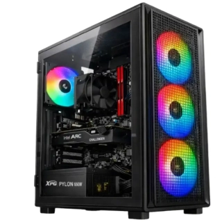 Počítač Intel Core i3-14100F Quad Core | DDR4 RAM 16GB | SSD 1TB | ASRock Intel Arc A380 Challenger 6GB | WIN 11 Pro