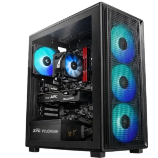 Počítač Intel Core i3-14100F Quad Core | DDR4 RAM 8GB | SSD 512GB | ASRock Intel Arc A380 Challenger 6GB | WIN 11 Pro