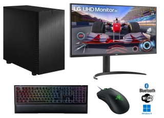 PC zostava AMD Ryzen 9 7900X3D WOF 12 Core | DDR5 RAM 64GB | SSD 1TB | HDD 4TB | Gigabyte Radeon RX 7800 XT GAMING OC 16GB | WiFi + Bluetooth | 32" LCD LG 4K | Gaming SET | Windows 11 Pro