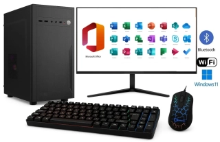 PC zostava Intel Celeron G5905 Dual Core | DDR4 RAM 8GB | SSD 1000GB | Intel HD 7000 2GB | WiFi + Bluetooth | 24" LCD monitor | SET | Windows 11