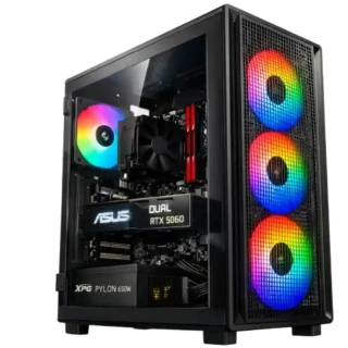 Výkonný herný počítač Ryzen 5 5500 RTX 5060 pre Full HD gaming na Ultra detailoch